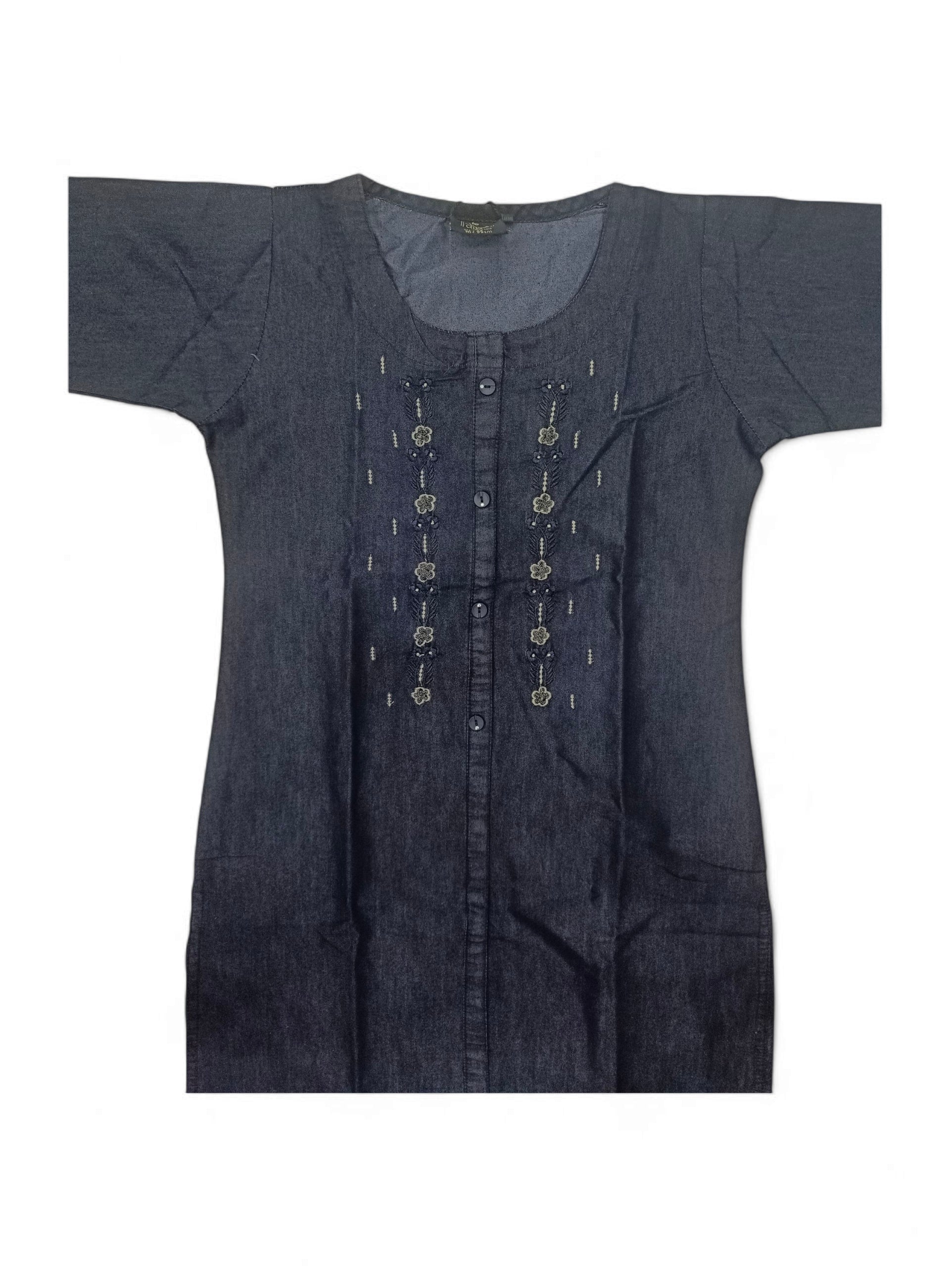 JT DB109 L JEANS KURTHI BLACK JT DB109 L JEANS KURTHI BLACK